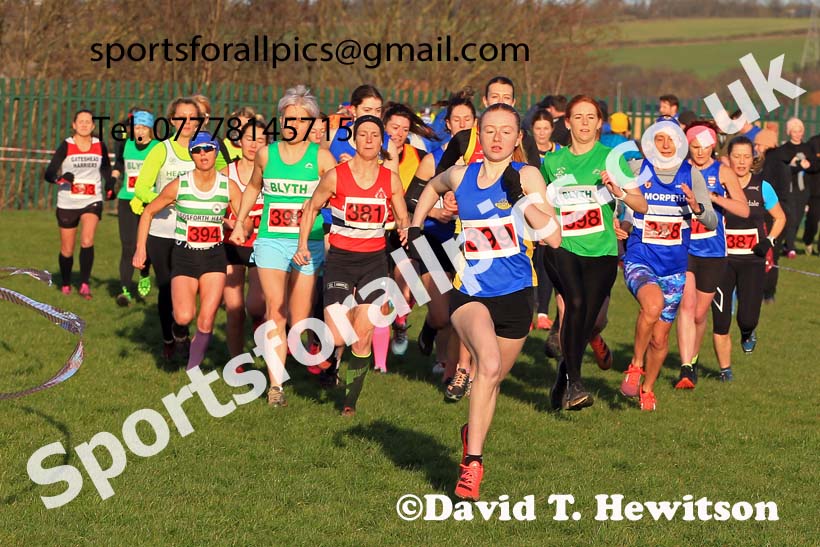 Womens Seniors and Masters, 2023 Birtley Cross Country Relays, County Durham. Photo: David T. Hewitson/Sports for All Pics
